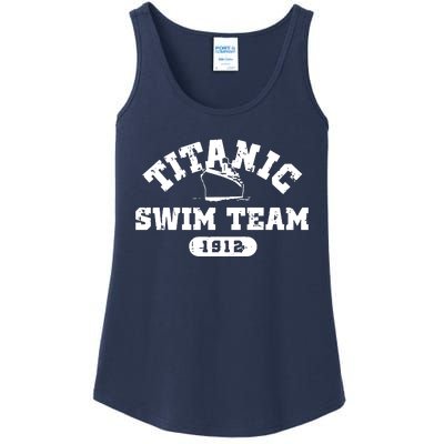 Titanic Swim Team Sports History Navy Sarcastic Funny Ladies Essential Tank