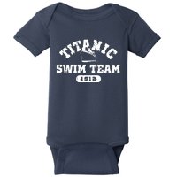 Titanic Swim Team Sports History Navy Sarcastic Funny Baby Bodysuit