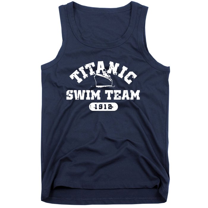 Titanic Swim Team Sports History Navy Sarcastic Funny Tank Top