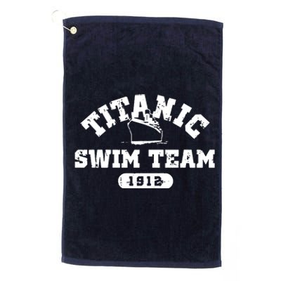 Titanic Swim Team Sports History Navy Sarcastic Funny Platinum Collection Golf Towel