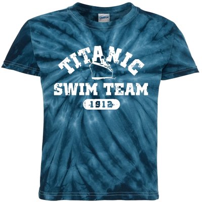 Titanic Swim Team Sports History Navy Sarcastic Funny Kids Tie-Dye T-Shirt