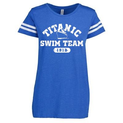 Titanic Swim Team Sports History Navy Sarcastic Funny Enza Ladies Jersey Football T-Shirt