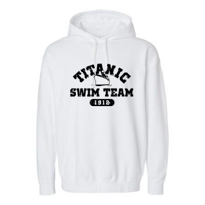 Titanic Swim Team Sports History Navy Sarcastic Funny Garment-Dyed Fleece Hoodie