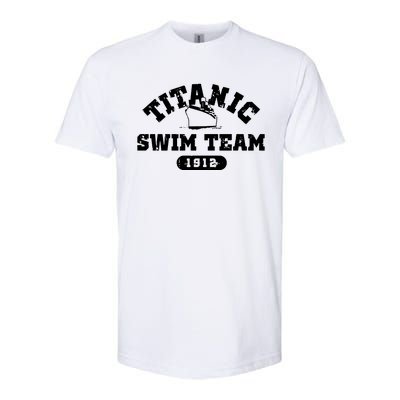 Titanic Swim Team Sports History Navy Sarcastic Funny Softstyle CVC T-Shirt