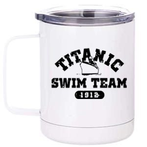 Titanic Swim Team Sports History Navy Sarcastic Funny 12 oz Stainless Steel Tumbler Cup