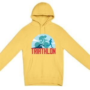 That Says Triathlon Gift Premium Pullover Hoodie