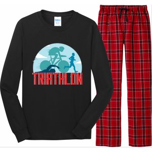 That Says Triathlon Gift Long Sleeve Pajama Set