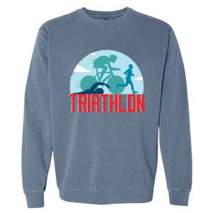 That Says Triathlon Gift Garment-Dyed Sweatshirt