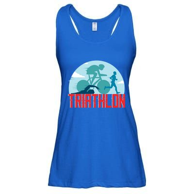 That Says Triathlon Gift Ladies Essential Flowy Tank