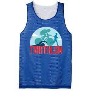 That Says Triathlon Gift Mesh Reversible Basketball Jersey Tank