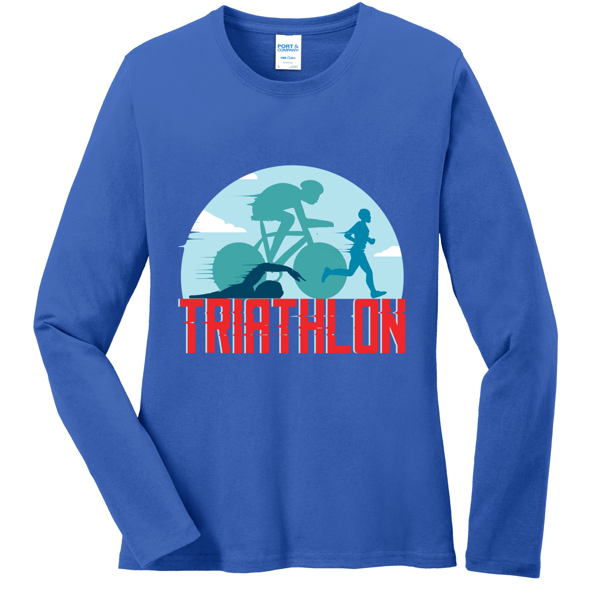 That Says Triathlon Gift Ladies Long Sleeve Shirt
