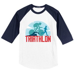 That Says Triathlon Gift Baseball Sleeve Shirt