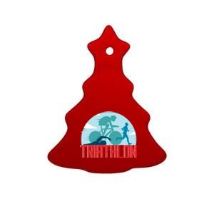 That Says Triathlon Gift Ceramic Tree Ornament