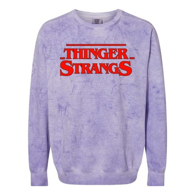 Thinger Strangs Colorblast Crewneck Sweatshirt