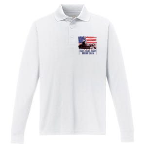 Trump Shooting Trump Assassination Trump Legends Trump 2024 Performance Long Sleeve Polo