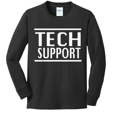 Tech Support Kids Long Sleeve Shirt