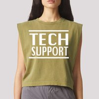 Tech Support Garment-Dyed Women's Muscle Tee