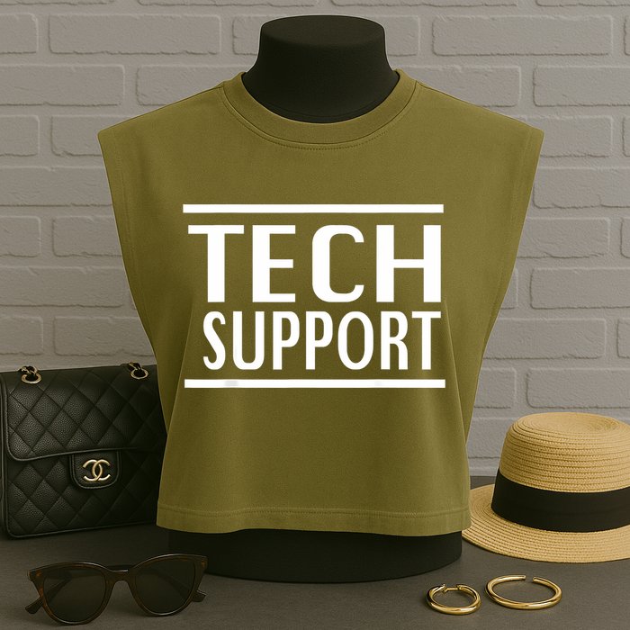 Tech Support Garment-Dyed Women's Muscle Tee