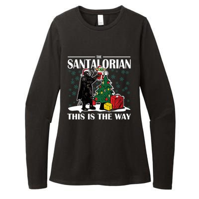 The Santalorian This Is The Way Funny Star Christmas Womens CVC Long Sleeve Shirt