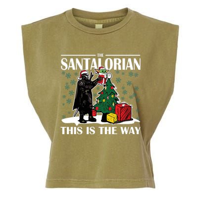 The Santalorian This Is The Way Funny Star Christmas Garment-Dyed Women's Muscle Tee