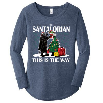 The Santalorian This Is The Way Funny Star Christmas Women's Perfect Tri Tunic Long Sleeve Shirt