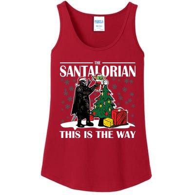 The Santalorian This Is The Way Funny Star Christmas Ladies Essential Tank