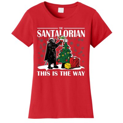 The Santalorian This Is The Way Funny Star Christmas Women's T-Shirt