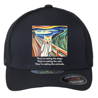 The Scream; TheyRe Eating The Dogs TheyRe Eating The Cats Flexfit Unipanel Trucker Cap