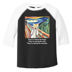 The Scream; TheyRe Eating The Dogs TheyRe Eating The Cats Toddler Fine Jersey T-Shirt