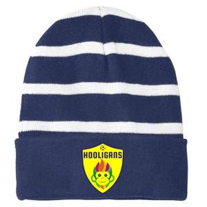 Team Shirt Striped Beanie with Solid Band