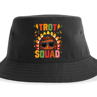 Trot Squad thanksgiving turkey trot 5k Running Marathon 2021 Sustainable Bucket Hat