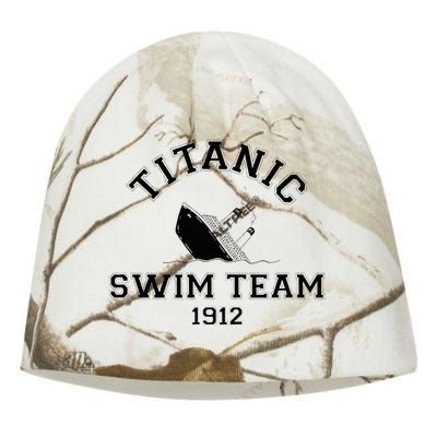 Titanic Swim Team Sports History Buff Sarcastic Kati - Camo Knit Beanie