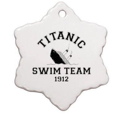 Titanic Swim Team Sports History Buff Sarcastic Ceramic Star Ornament