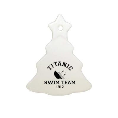 Titanic Swim Team Sports History Buff Sarcastic Ceramic Tree Ornament