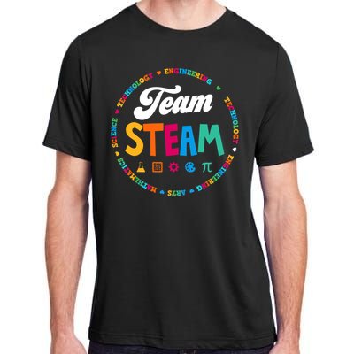 Team STEAM Teacher Back to School STEM Special Pre-K 1st Adult ChromaSoft Performance T-Shirt