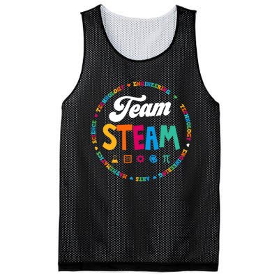 Team STEAM Teacher Back to School STEM Special Pre-K 1st Mesh Reversible Basketball Jersey Tank