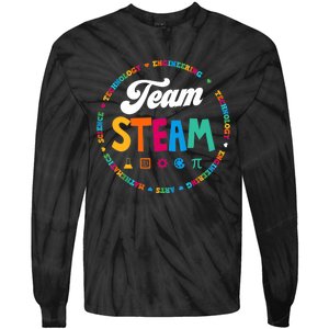 Team STEAM Teacher Back to School STEM Special Pre-K 1st Tie-Dye Long Sleeve Shirt