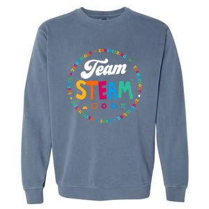 Team STEAM Teacher Back to School STEM Special Pre-K 1st Garment-Dyed Sweatshirt