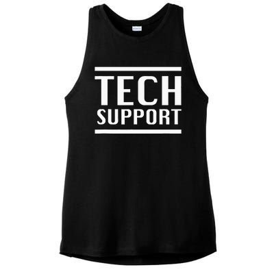 Tech Support Ladies PosiCharge Tri-Blend Wicking Tank