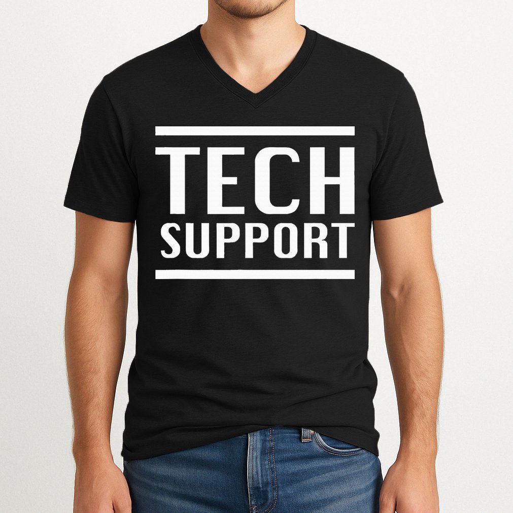 Tech Support V-Neck T-Shirt