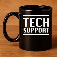 Tech Support 11oz C Handle Ceramic Mug