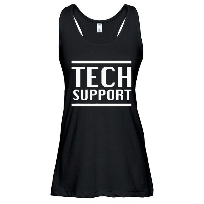 Tech Support Ladies Essential Flowy Tank