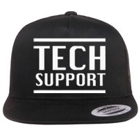 Tech Support Flat Bill Trucker Hat