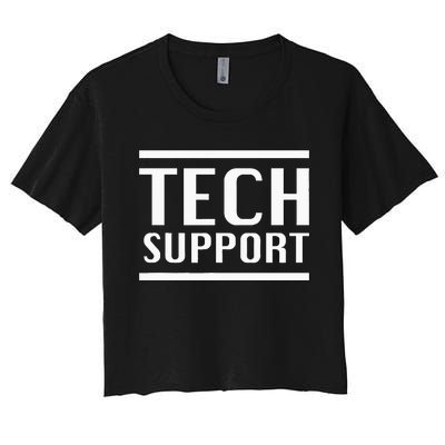 Tech Support Women's Crop Top Tee