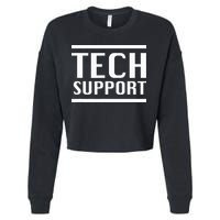 Tech Support Cropped Pullover Crew