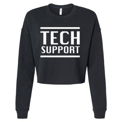 Tech Support Cropped Pullover Crew