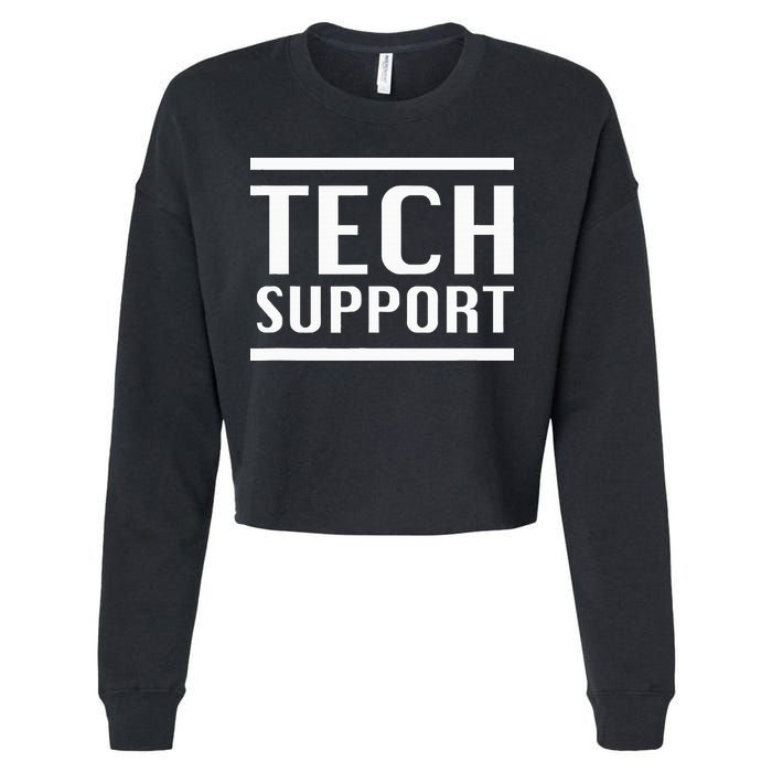 Tech Support Cropped Pullover Crew