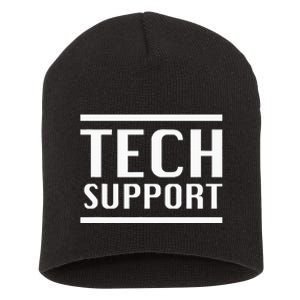 Tech Support Short Acrylic Beanie