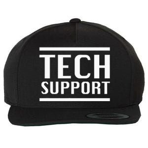 Tech Support Wool Snapback Cap