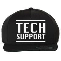 Tech Support Wool Snapback Cap